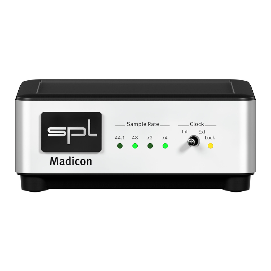 SPL Madicon Bedienungsanleitung