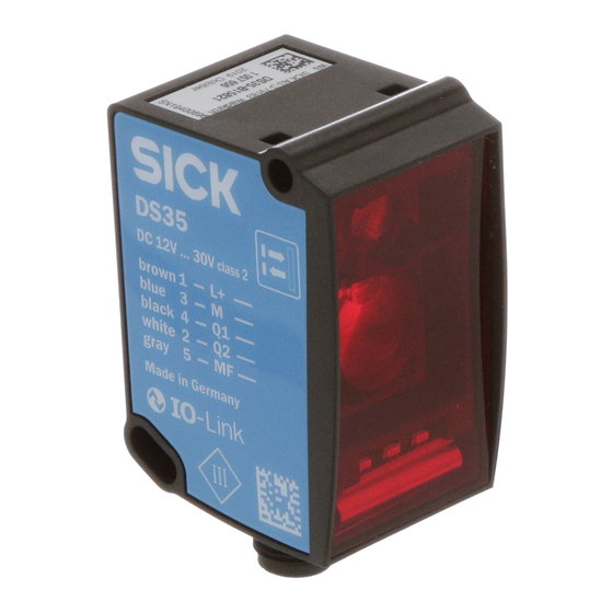 SICK D 35 Serie Betriebsanleitung