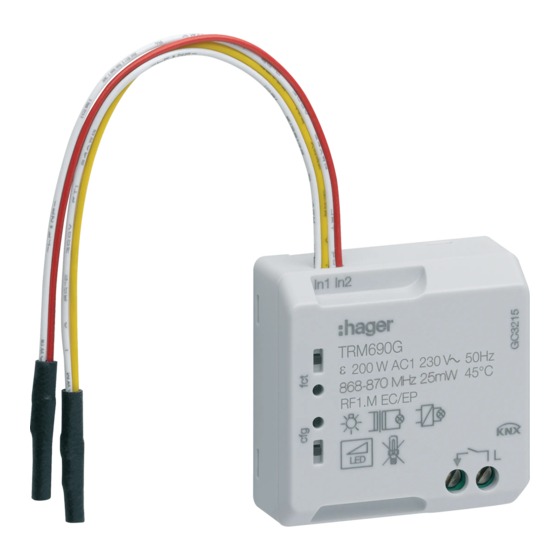 hager TRM690G Bedienungsanleitung