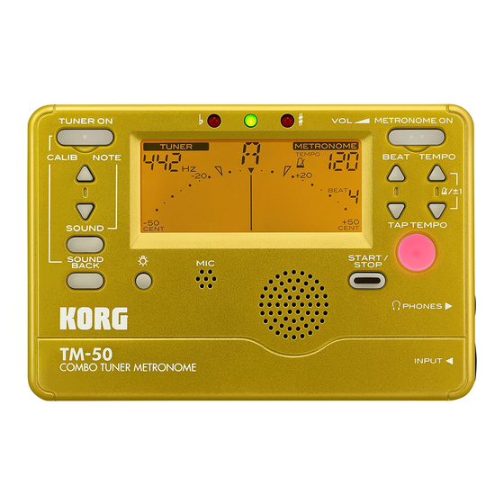 Korg TN-50 Bedienungsanleitung
