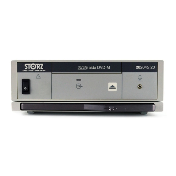 Storz AIDA DVD-M 20204520-140 Bedienungsanleitung