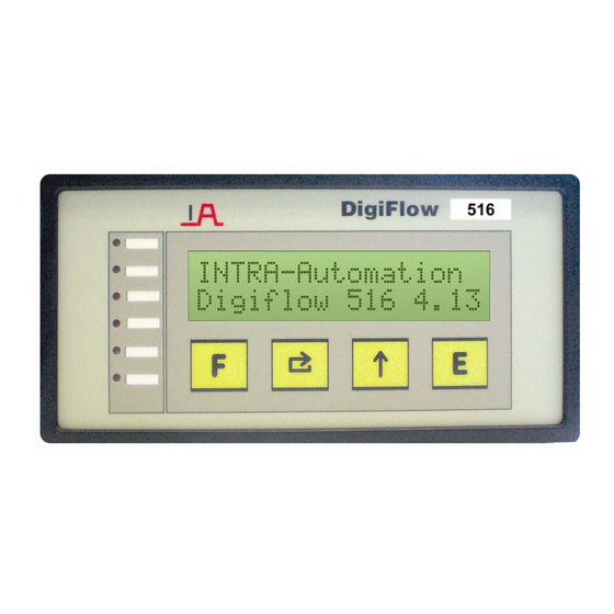 Intra Automation DigiFlow 516 Serie Technische Information