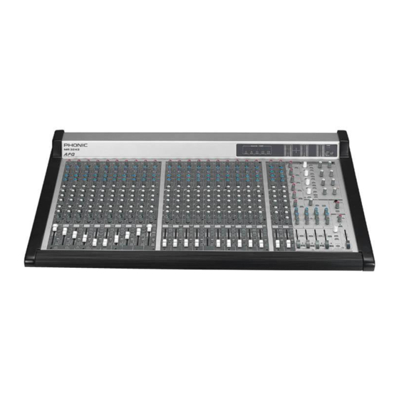 Phonic MR3243 Bedienungsanleitung