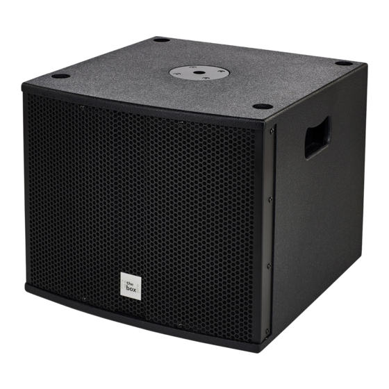 thomann the box pro Achat 112 Sub A Bedienungsanleitung