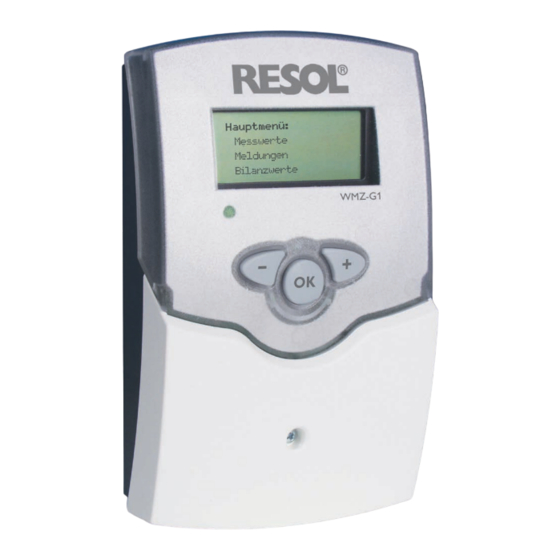 Resol WMZ-G1 Handbuch