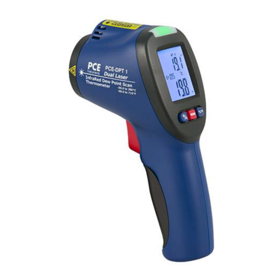 PCE Instruments PCE-DPT 1 Bedienungsanleitung