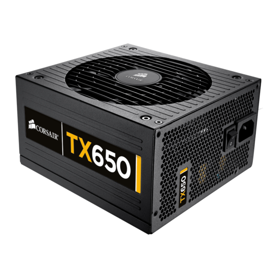 Corsair TX650W Benutzerhandbuch