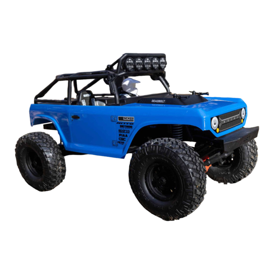 Horizon Hobby axial SCX10 II DEADBOLT 1/10th SCALE READY-TO-RUN Bedienungsanleitung