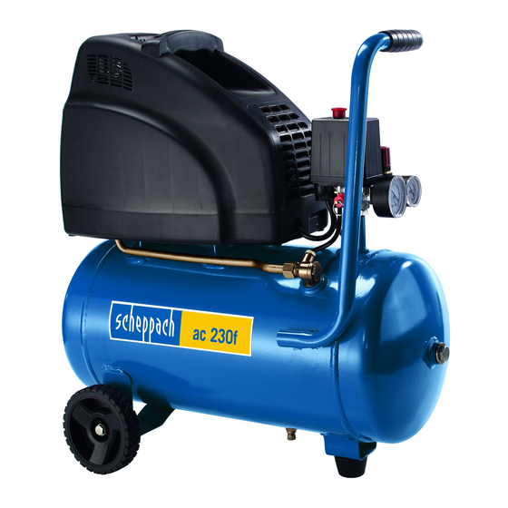 Scheppach ac 230f Original Anleitungen