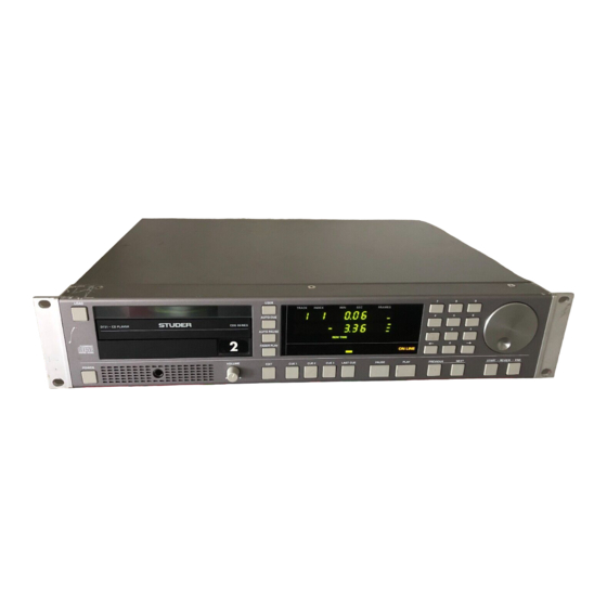 Studer D731 Betriebsanleitung
