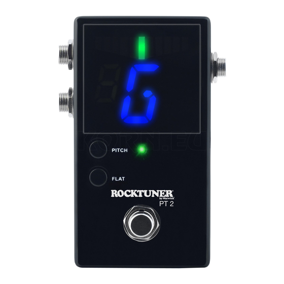 Warwick RockTuner PT-02 Bedienungsanleitung