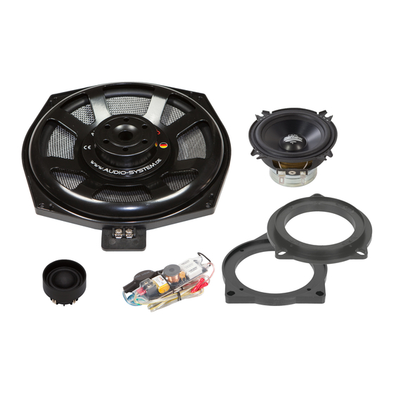 Audio System X 200 bmw DUST Evo Anleitung