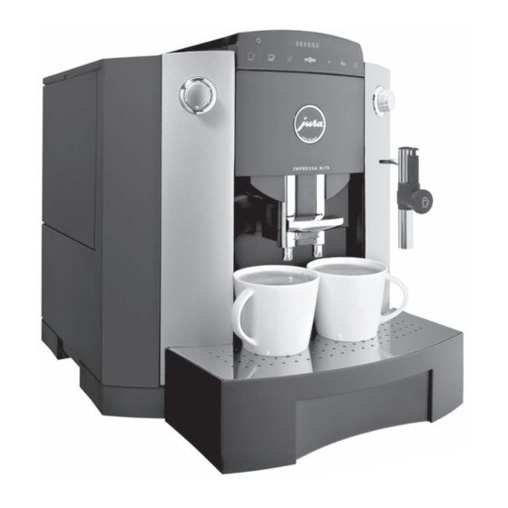 Jura IMPRESSA XF70 Bedienungsanleitung