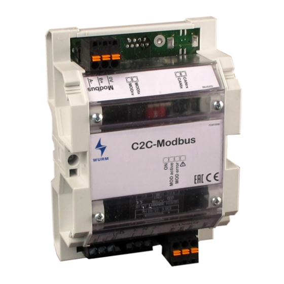 WURM C2C-Modbus Bedienungsanleitung