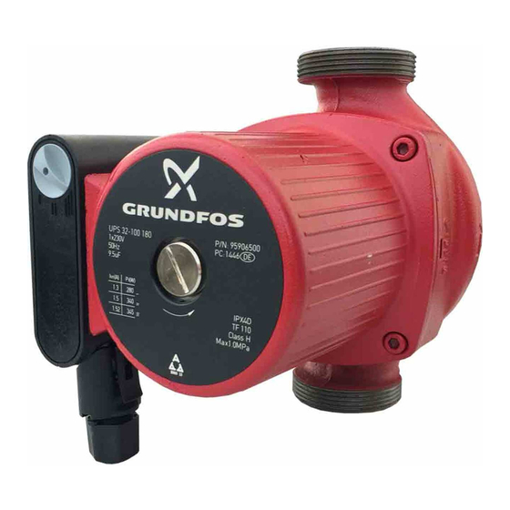 Grundfos UP-Serie Bedienungsanleitung