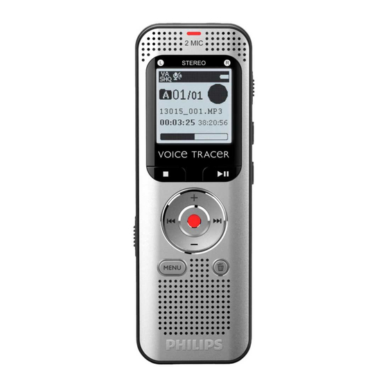 Philips VoiceTracer DVT2010 Schnellstartanleitung