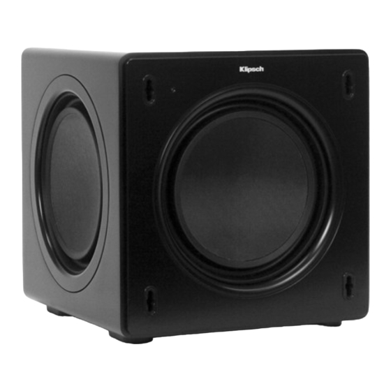 Klipsch SW-308 Handbuch