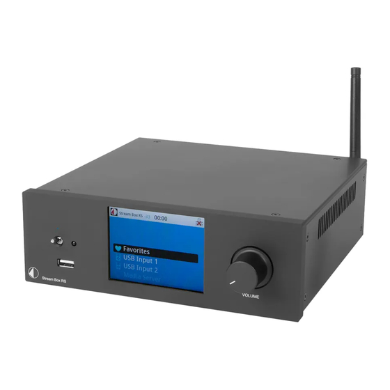 Pro-Ject Audio Systems Stream Box RS Bedienungsanleitung