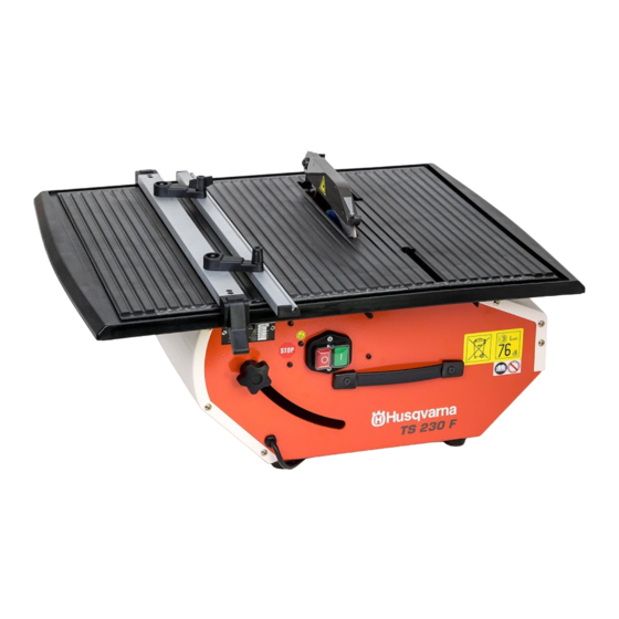 Husqvarna TS 230 F Betriebs- Und Wartungsanleitung