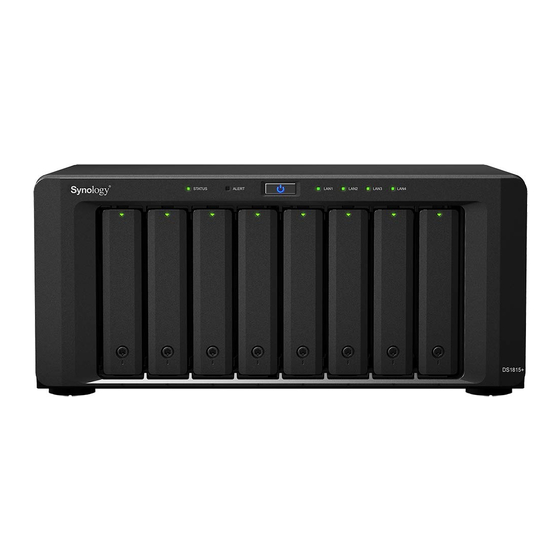 Synology DiskStation DS1815+ Schnellinstallationsanleitung