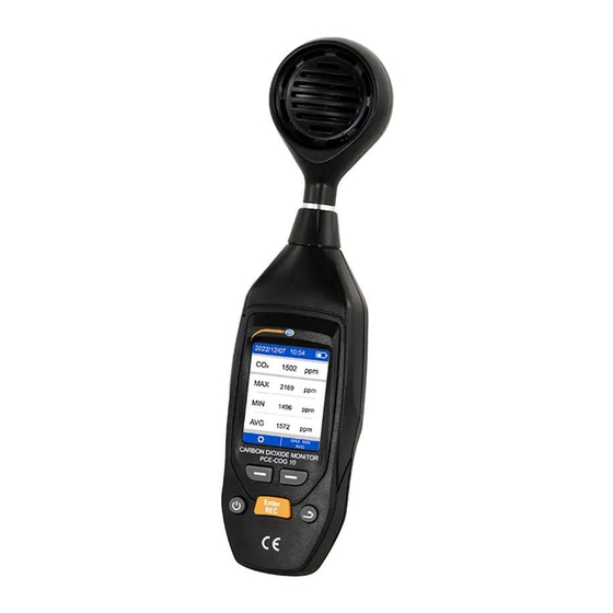 PCE Instruments PCE-COG 10 Bedienungsanleitung