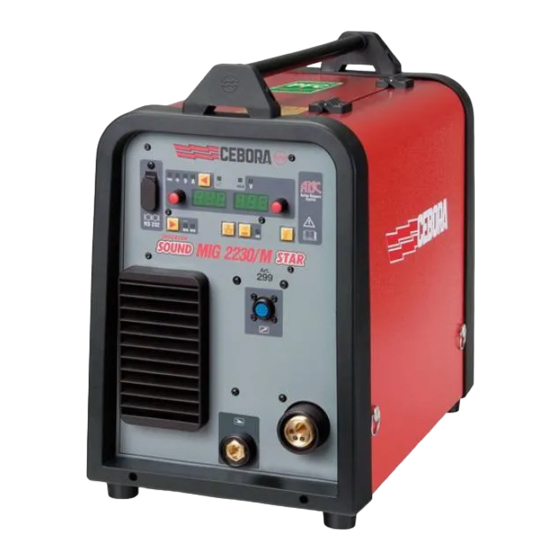 Cebora SOUND MIG 2230/M STAR Betriebsanleitung