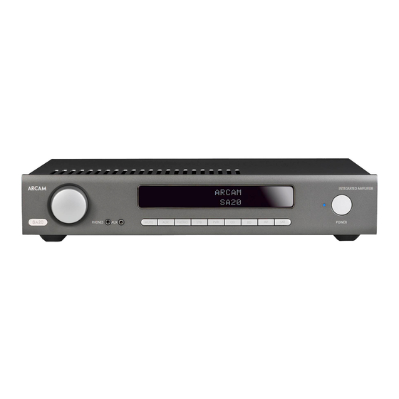 Arcam SA20 Handbuch