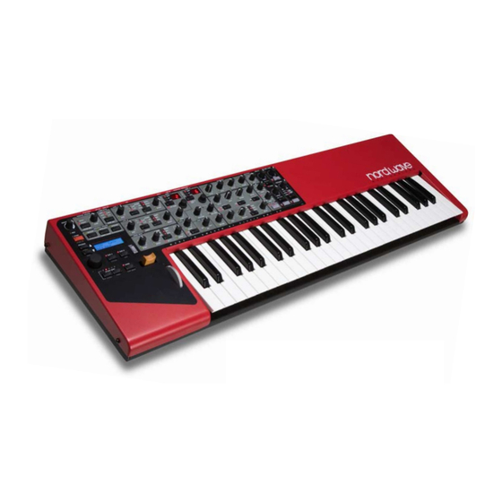 Clavia nord wave Benutzerhandbuch