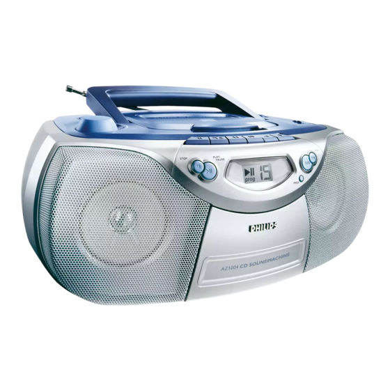 Philips AZ 1003 Bedienungsanleitung