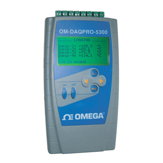 Omega OM-DAQPRO-5300 Handbuch