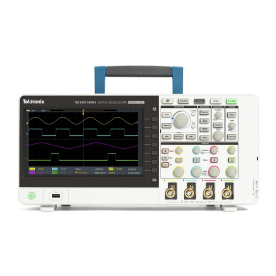 Tektronix TBS2000 Series Anleitung