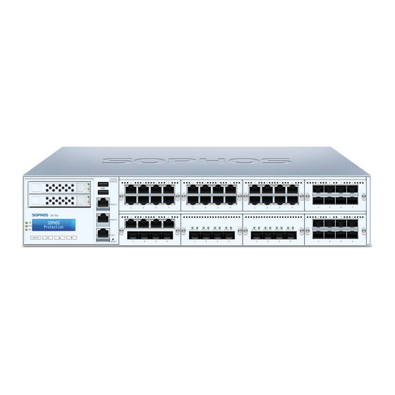 Sophos XG 550 Schnellstartanleitung