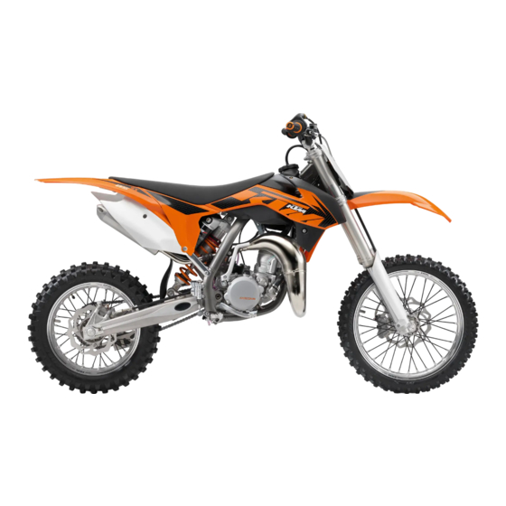 KTM 85 SX 19/16 2013 Handbücher