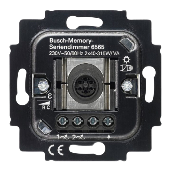 Busch-Jaeger 6565 U Betriebsanleitung