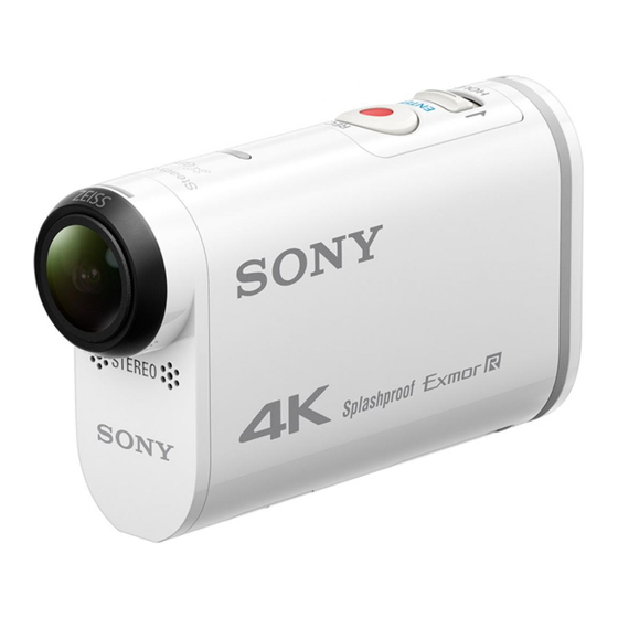Sony FDR-X1000V Referenz-Anleitung