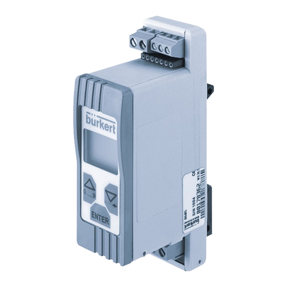bürkert 8605 Bedienungsanleitung