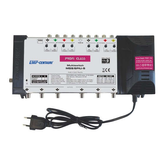 EMP-Centauri MS9/4PIU-5 V10 Bedienungsanleitung