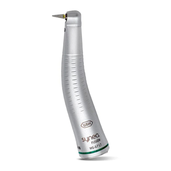 W&H synea FUSION Profin WG-67 LT Gebrauchsanweisung