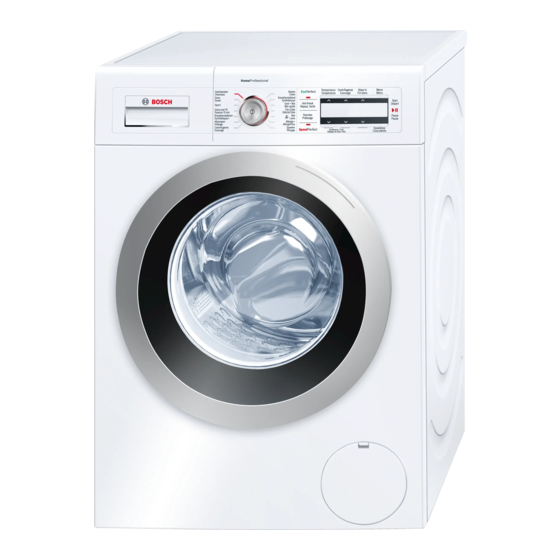 Bosch WAY32541FG Gebrauchs- Und Aufstellanleitung
