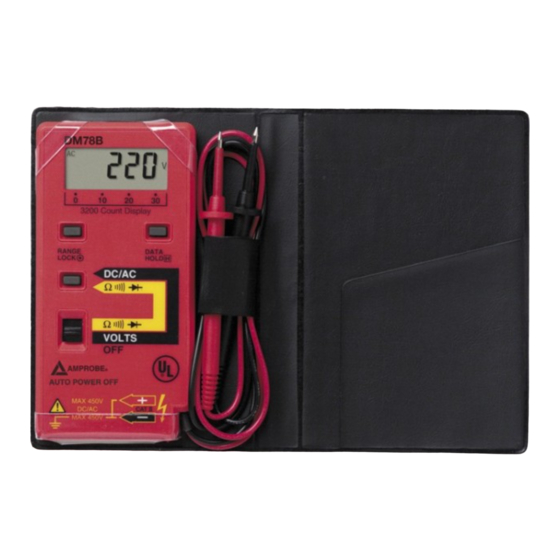 Amprobe DM78B Bedienungsanleitung