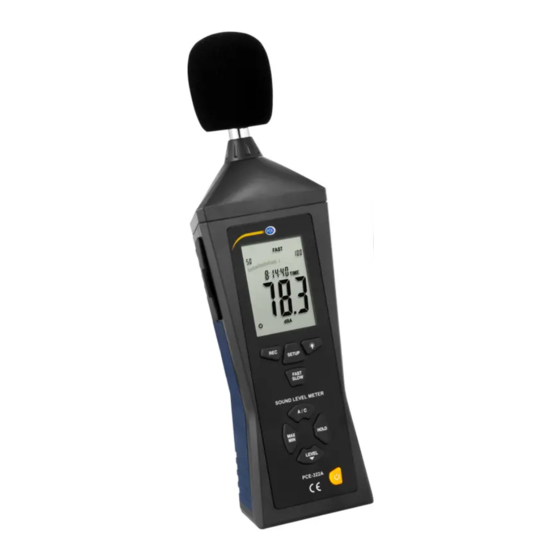 PCE Instruments PCE-322-SC43 Bedienungsanleitung