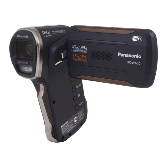 Panasonic HX-WA30 Kurzbedienungsanleitung