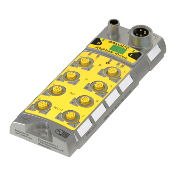 Balluff BNI IOF-329-P02-Z038 Betriebsanleitung