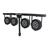 Beamz LED PARBAR 4Way Kit 18x1W RGB LEDS DMX Gebrauchsanleitung