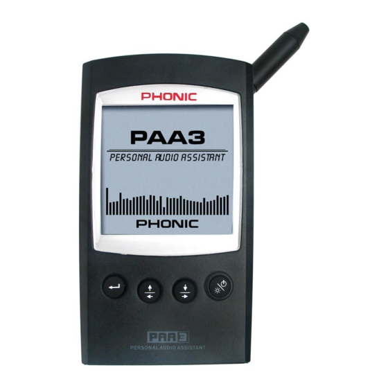 Phonic PAA3 Bedienungsanleitung