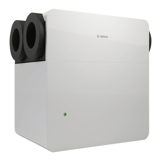 Bosch Vent 5000 C Installations- Und Wartungsanleitung Für Die Fachkraft