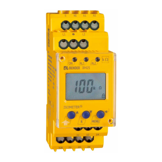 Bender ISOMETER IR425-D4 Handbuch