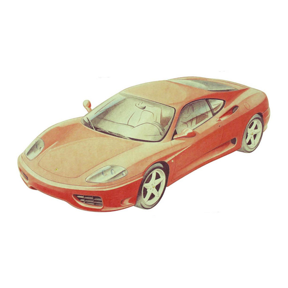 Ferrari 360modena 2001 Bedienungsanleitung