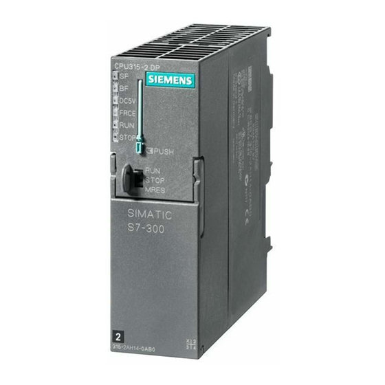 Siemens Simatic S7-300 CPU 312 IFM bis CPU 318-2 DP Referenzhandbuch