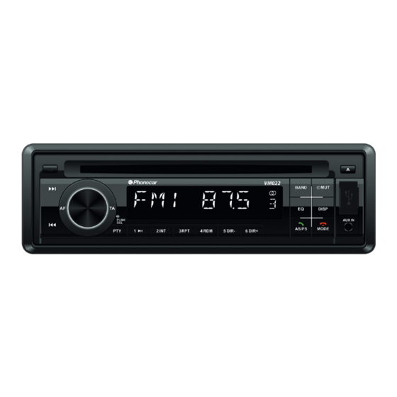 Phonocar VM022 Gebrauchsanweisungen